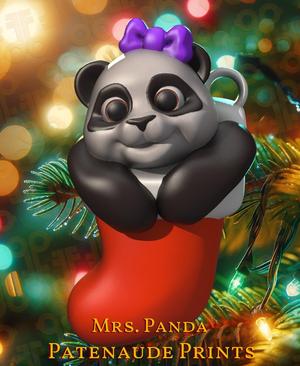 Mrs Panda Chritsmas Tree Ornament 
