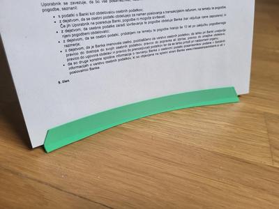 Vertical paper stand - Flat top version