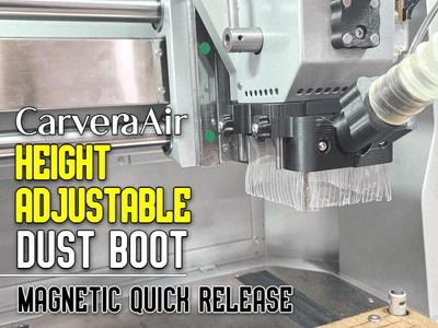 Carvera Air: Height Adjustable Magnetic Dust Boot