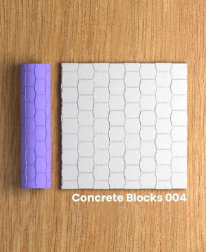 Collection Green | Concrete Blocks 004 | Polymer Clay Seamless Texture Roller