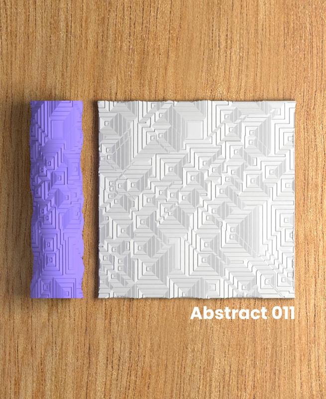 Collection Lemon | Abstract 011 | Polymer Clay Seamless Texture Roller