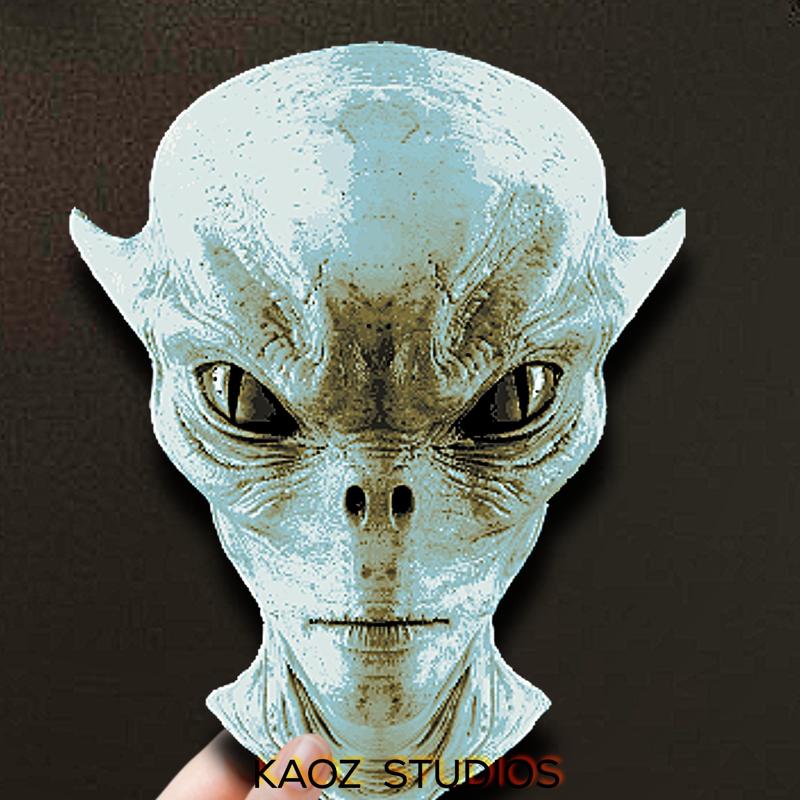 alien hueforge extra terrestial wall art outer space decor