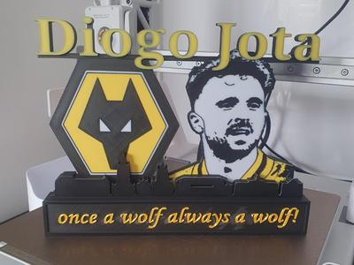 Diogo jota Wolverhampton with skyline 