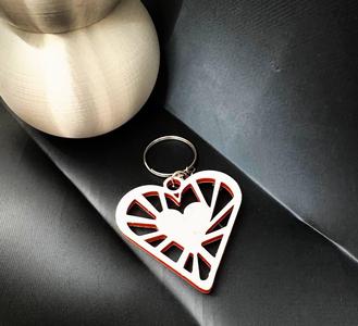 Radius Heart Keychain