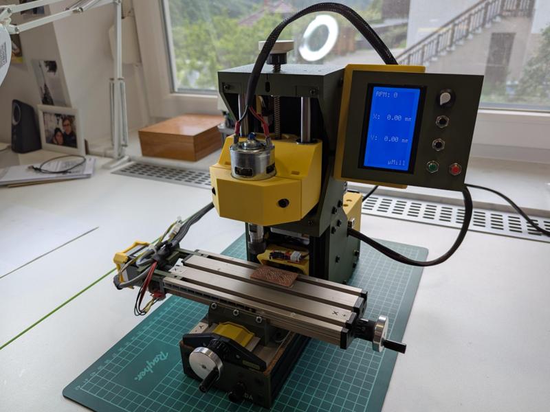 µMill – Manual Micro CNC Mill with Digital Readout