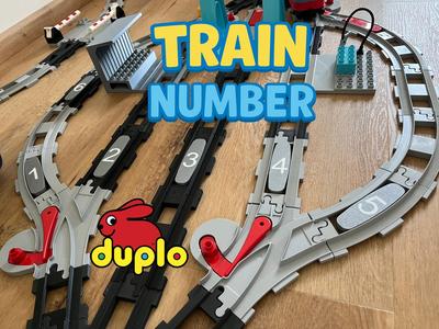 Track Number Bricks for DUPLO Train Stations