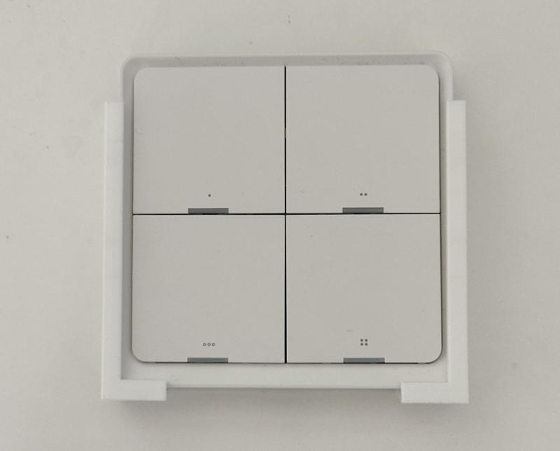 Wall mount holder for 4 button remote