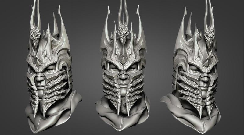Lich King  Helmet - Helm of Domination