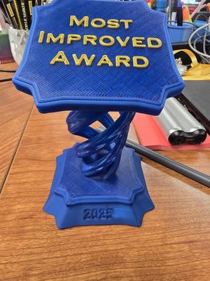 Award with Reinforced Twist Arms