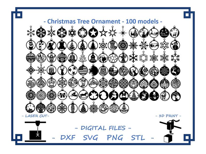 Christmas Tree Ornament - 100 models
