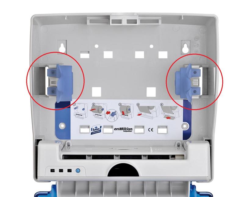 Replica of the roller holder for Lotus enMotion Impulse blue compact