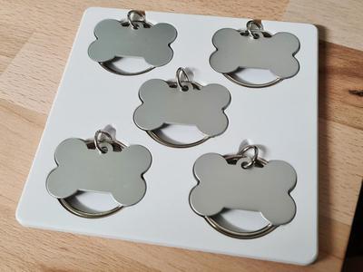 xTool F1 (Lite) Bone Dog Tag Keyring Jig
