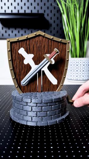 Sword Through a Strangely Curved Hole in the Shield