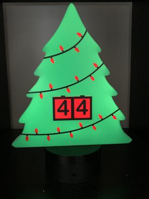 Christmas countdown lamp