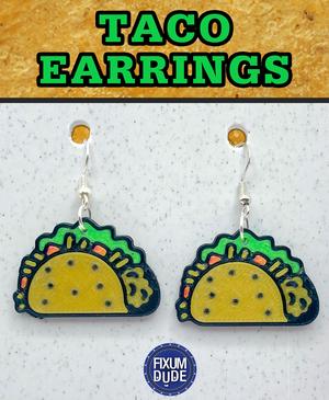 Fun Taco Earrings