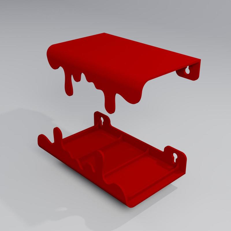Dripping wall shelf