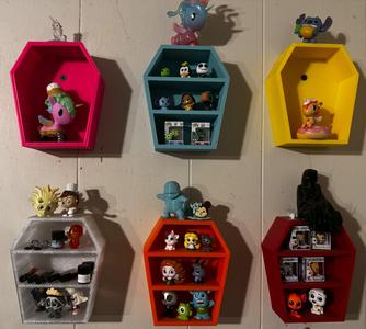 Wall Coffin with shelves