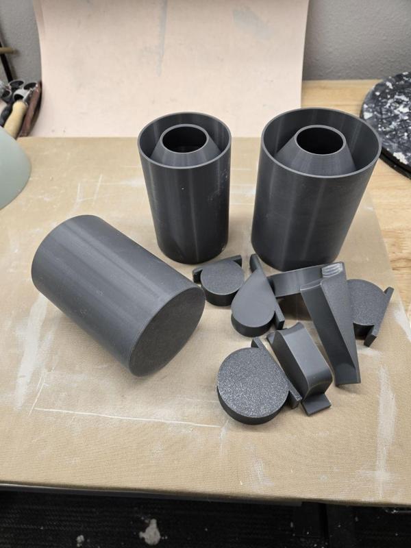 Pottery mug making forms
