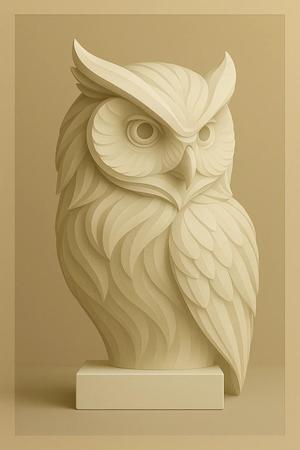 Owl – Detailed 3D Figurine