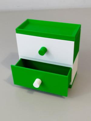 Height-scalable mini drawer set