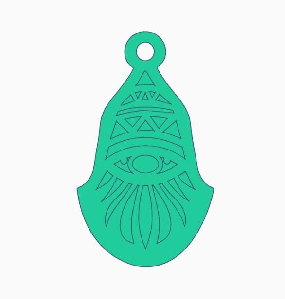 Multicolor Gnome Earring 4.stl