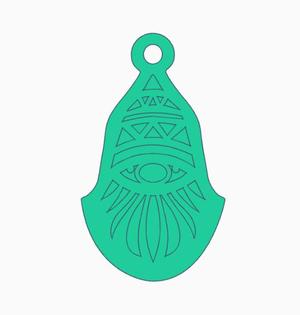 Multicolor Gnome Earring 4.stl