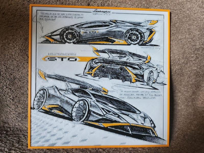Lamborghini Huracan STO - HueForge