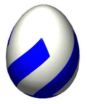 Spiral Easter Egg present