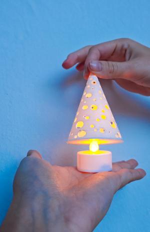 Christmas tree candles (cones)