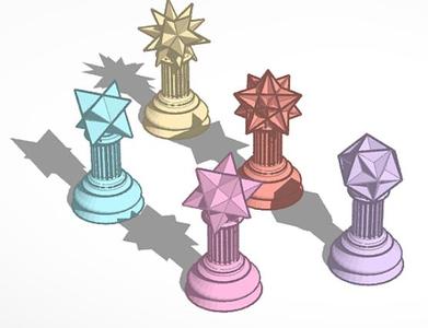 Star Chess Pieces (Staunton)