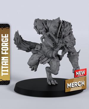 Wrargog Bloodmoon - With Free Dragon Warhammer - 5e DnD Inspired for RPG and Wargamers