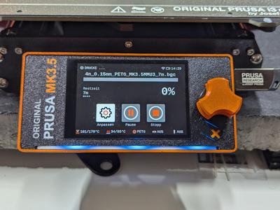 xLCD cover for MMU on MK3.5 with labeling / xLCD Abdeckung für MMU für MK3.5 mit Beschriftung