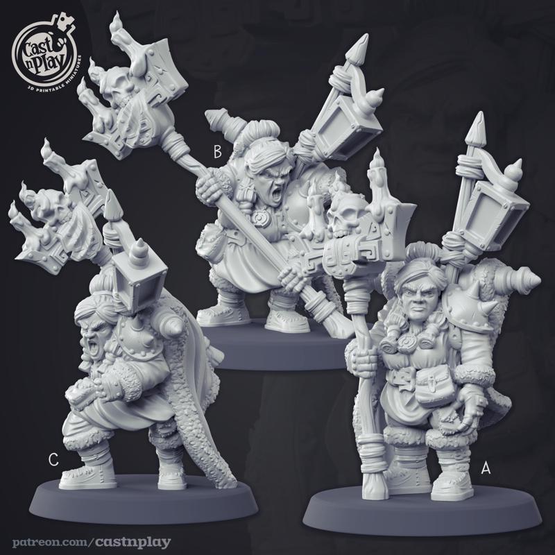 Dwarven Warlocks (Pre-Supported)