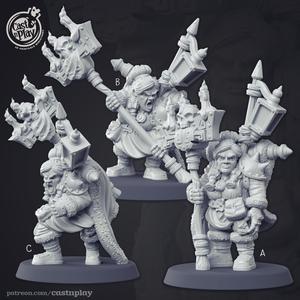 Dwarven Warlocks (Pre-Supported)