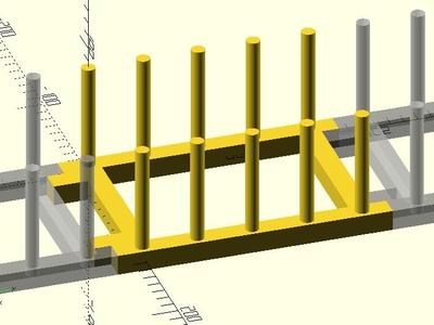 A parameterizable and infinitely expandable IKEA-style plate rack