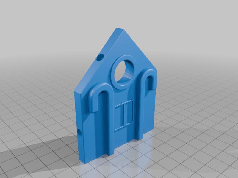 Magnetic gingerbread house