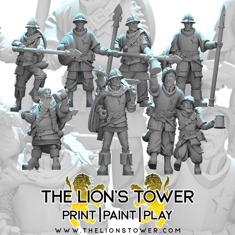 The City Watch - 32mm scale miniatures bundle (presupported)