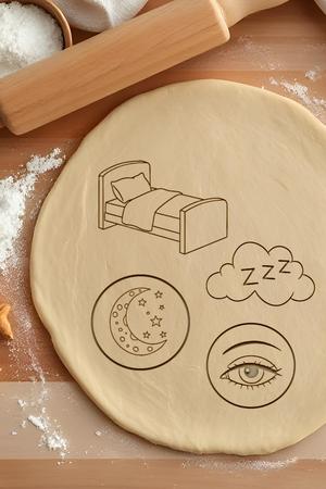 Sleeping Set Cookie Cutter, Biscuit Cutter