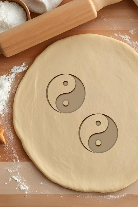 Yin Yang Cookie Cutter, Biscuit Cutter