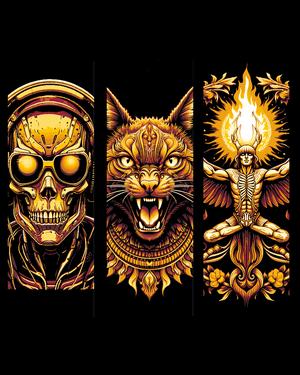 Sometimes a T-shirt design is just too cool to not share - Set of bookmarks