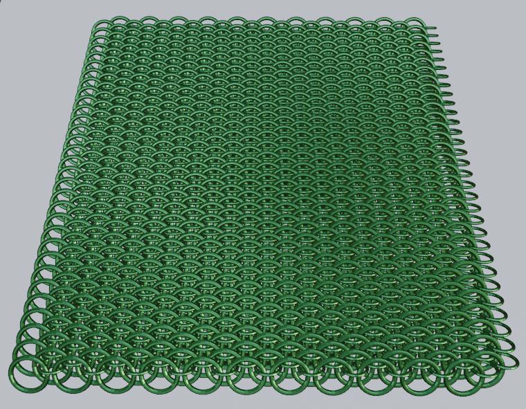 Dragonscale Chainmail Large sheet and test print