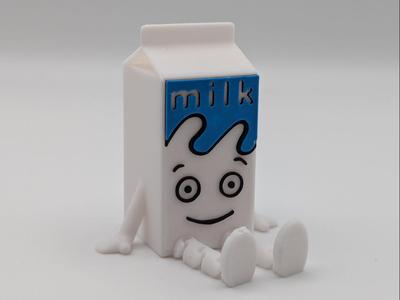 Cute Articulated Milk Carton