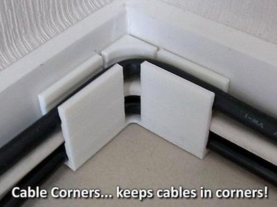Cable Corners... keep cables in corners!
