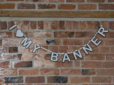 Customizable Reusable Banner Letters