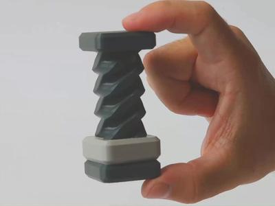 Square Screw And Nut - Two Heads