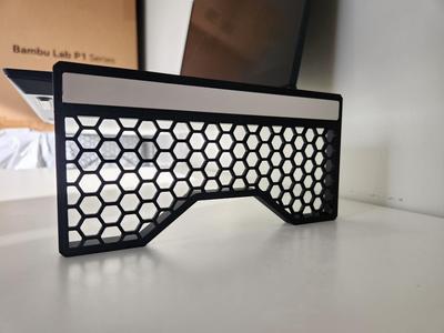 Laptop/Monitor stand IKEA shelf. Honeycomb.