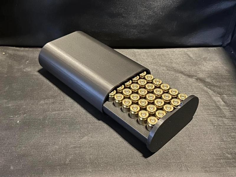Modern 9mm Ammo Box - 50 Rounds - Magnetic Close