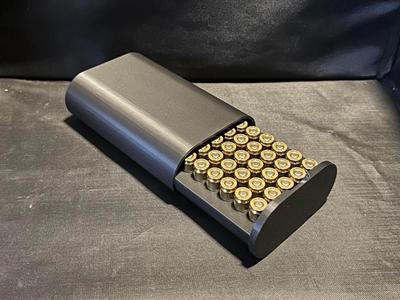 Modern 9mm Ammo Box - 50 Rounds - Magnetic Close