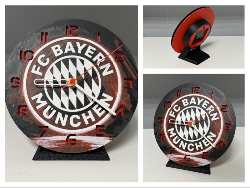 Table Clock, Tischuhr FC Bayern for Kit 011