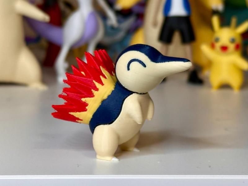 Cyndaquil (Pokemon) Multipart 39mm Tall